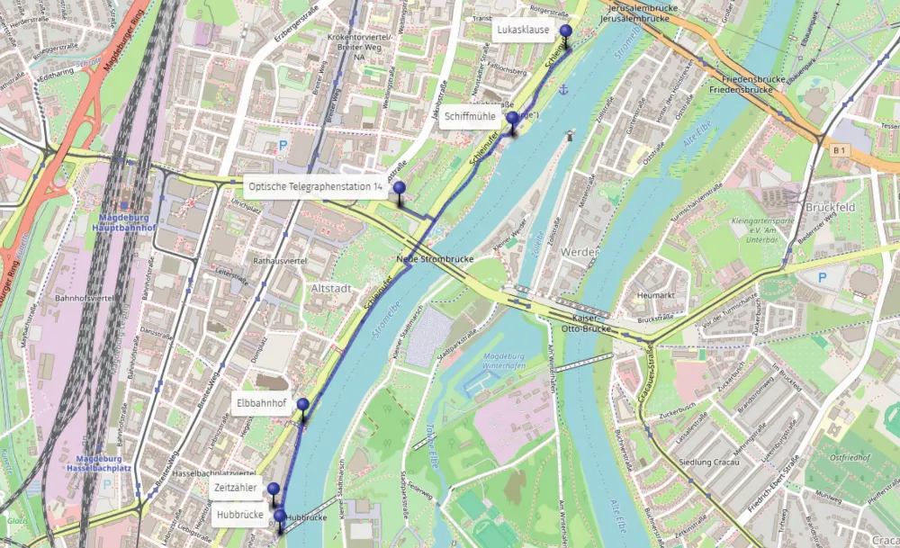 Karte Techniktour 1